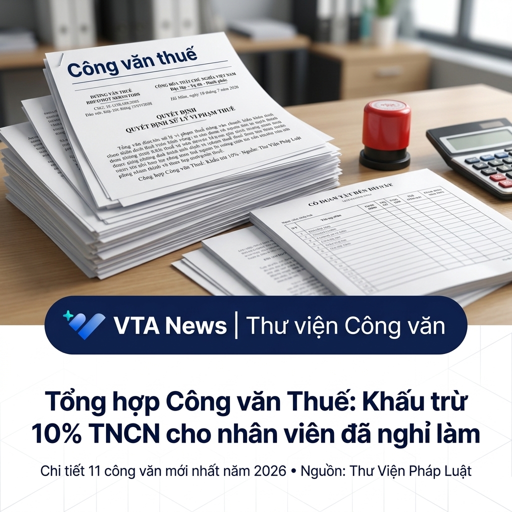 Bảng tổng hợp 11 Công văn Thuế TNCN lao động nghỉ việc 2026